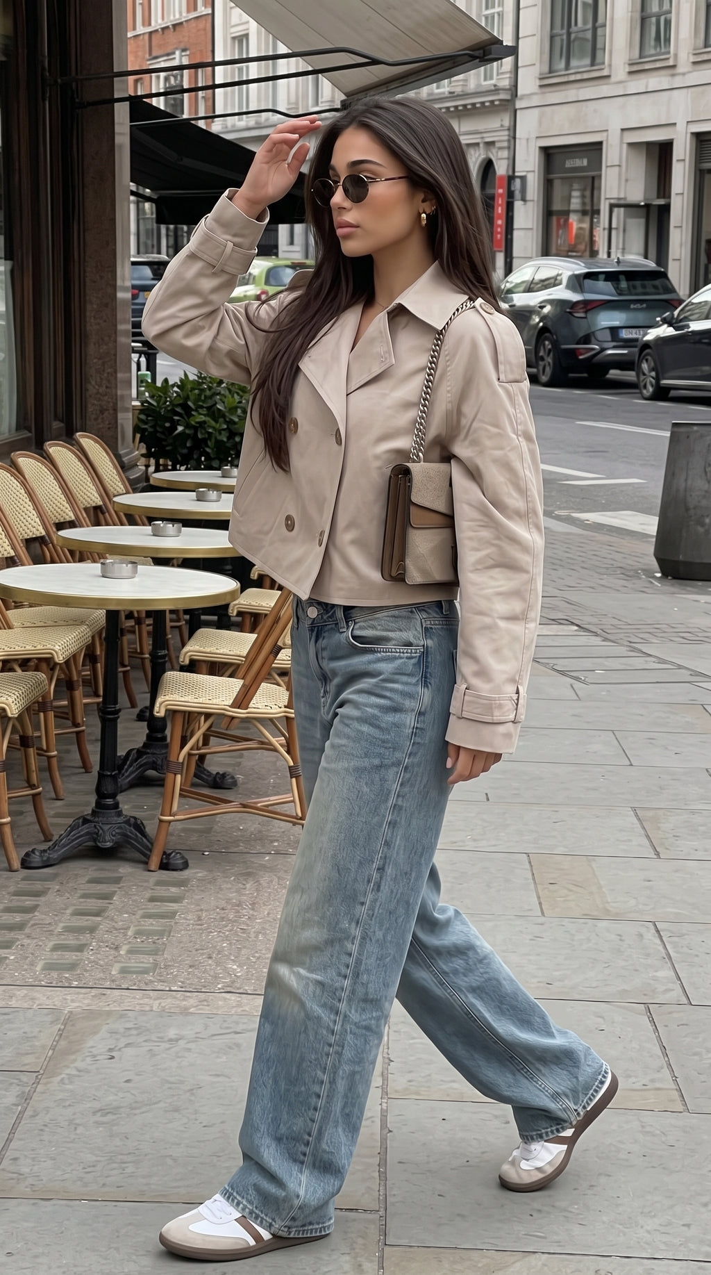 Chaqueta Estructurada Cuello Alzado