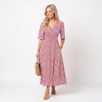 Francesca | Elegante vestido midi con diseño