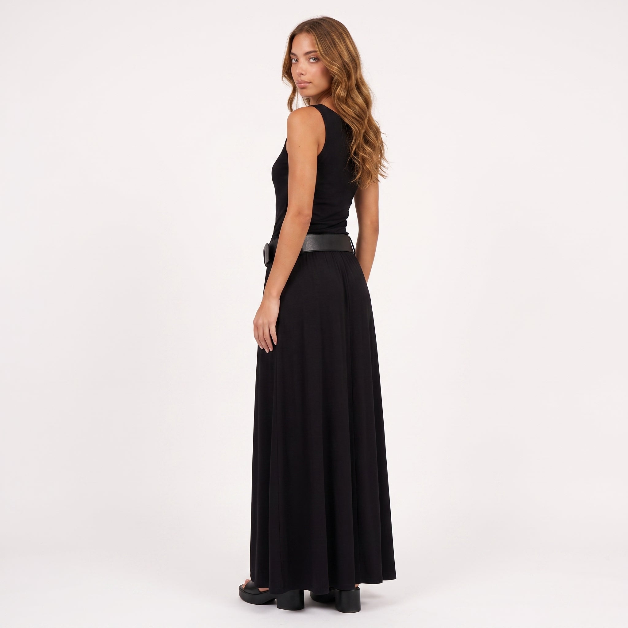 Vestido Largo Belt & Slit