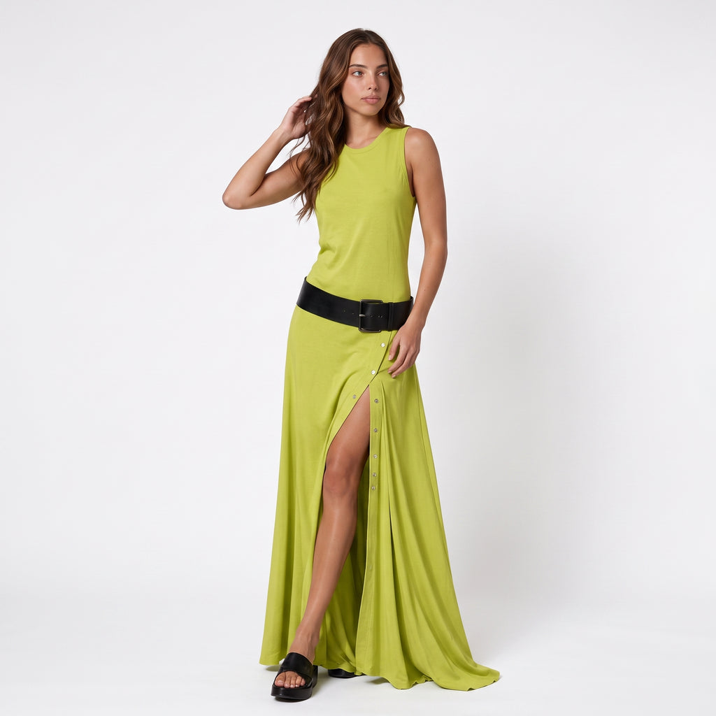 Vestido Largo Belt & Slit