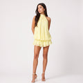 Vestido Mini Ambretta Amarillo Limón