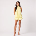 Vestido Mini Ambretta Amarillo Limón