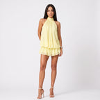Vestido Mini Ambretta Amarillo Limón