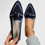 Lunara | Mocasines para mujer de punta afilada con detalle de nudo cómodos