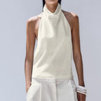 Nerea | Top Halter Satinado Silk & Glow