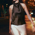 Nerea | Top Halter Satinado Silk & Glow