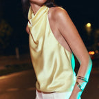 Nerea | Top Halter Satinado Silk & Glow