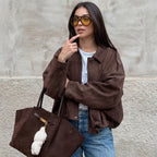 Senna | Chaqueta de Antelina Oversize Harper