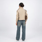 Chaqueta Estructurada Cuello Alzado