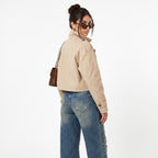 Chaqueta Estructurada Cuello Alzado