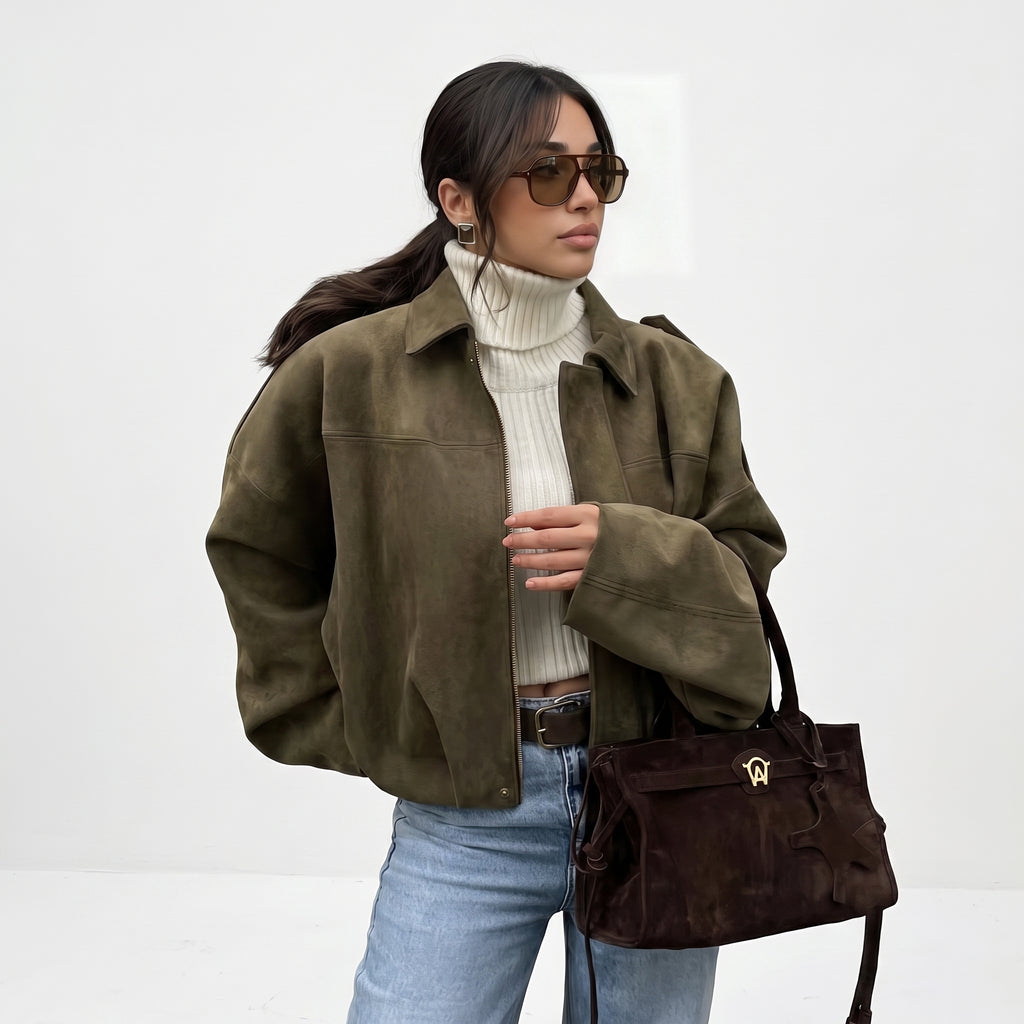 Senna | Chaqueta de Antelina Oversize Harper