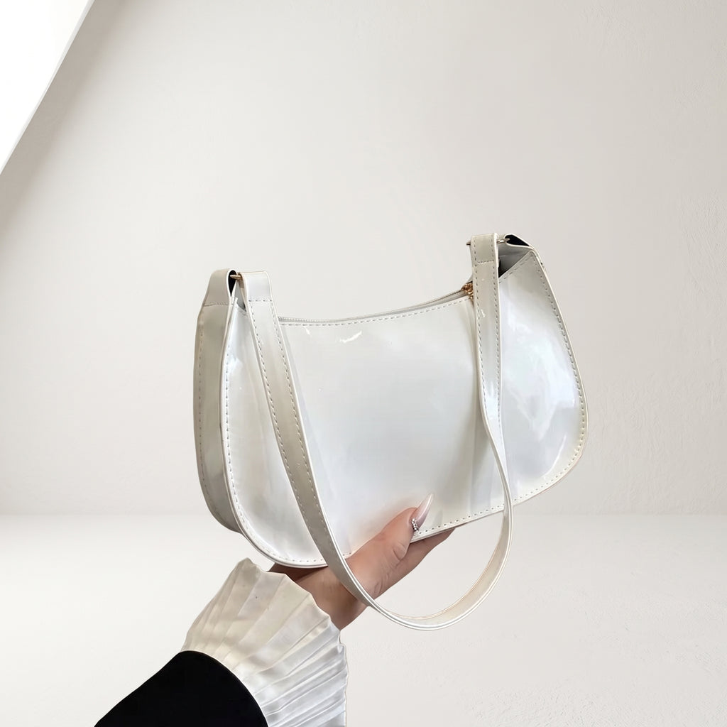 Bolso de Hombro Baguette en Charol