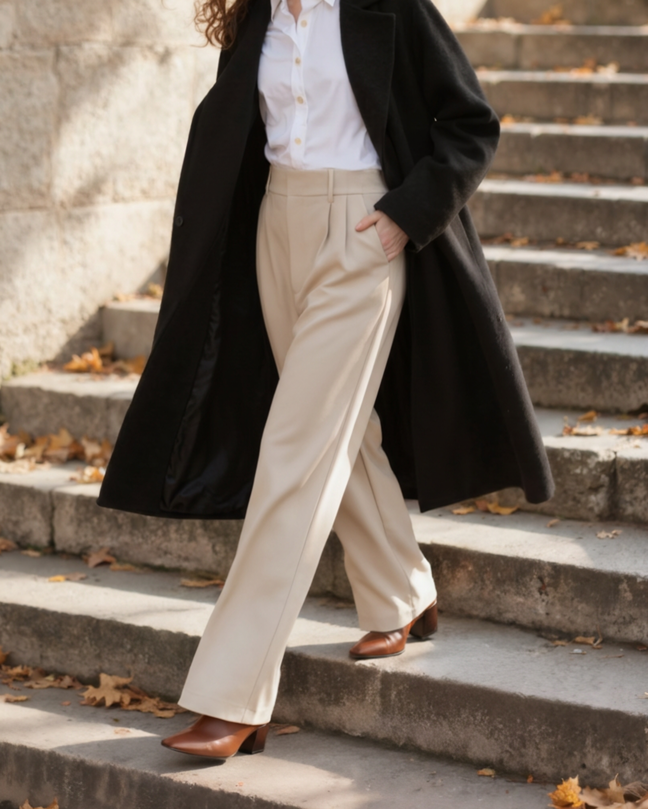 Valéria Élite Wide-Leg Trousers