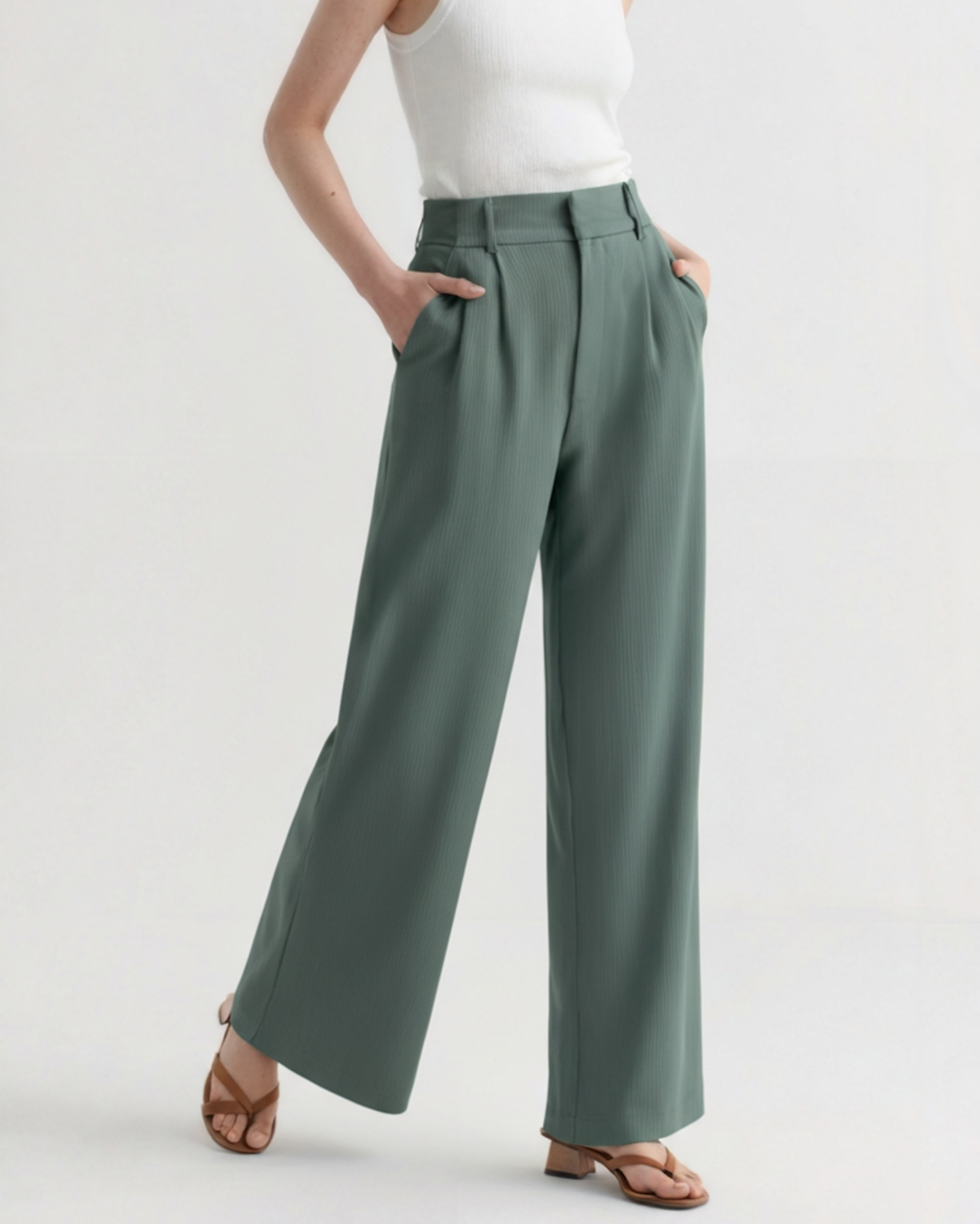 Valéria Élite Wide-Leg Trousers
