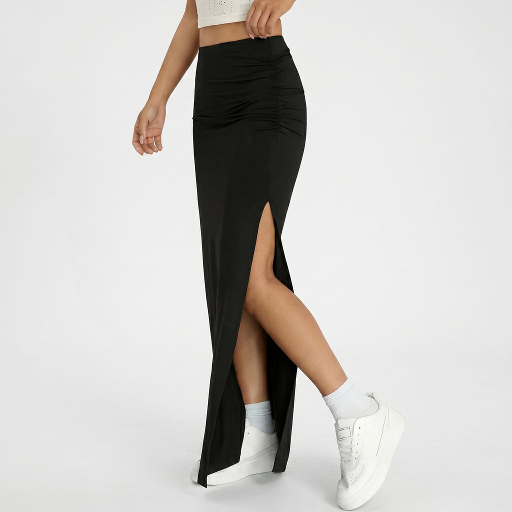 Falda Mónaco Ruched Maxi