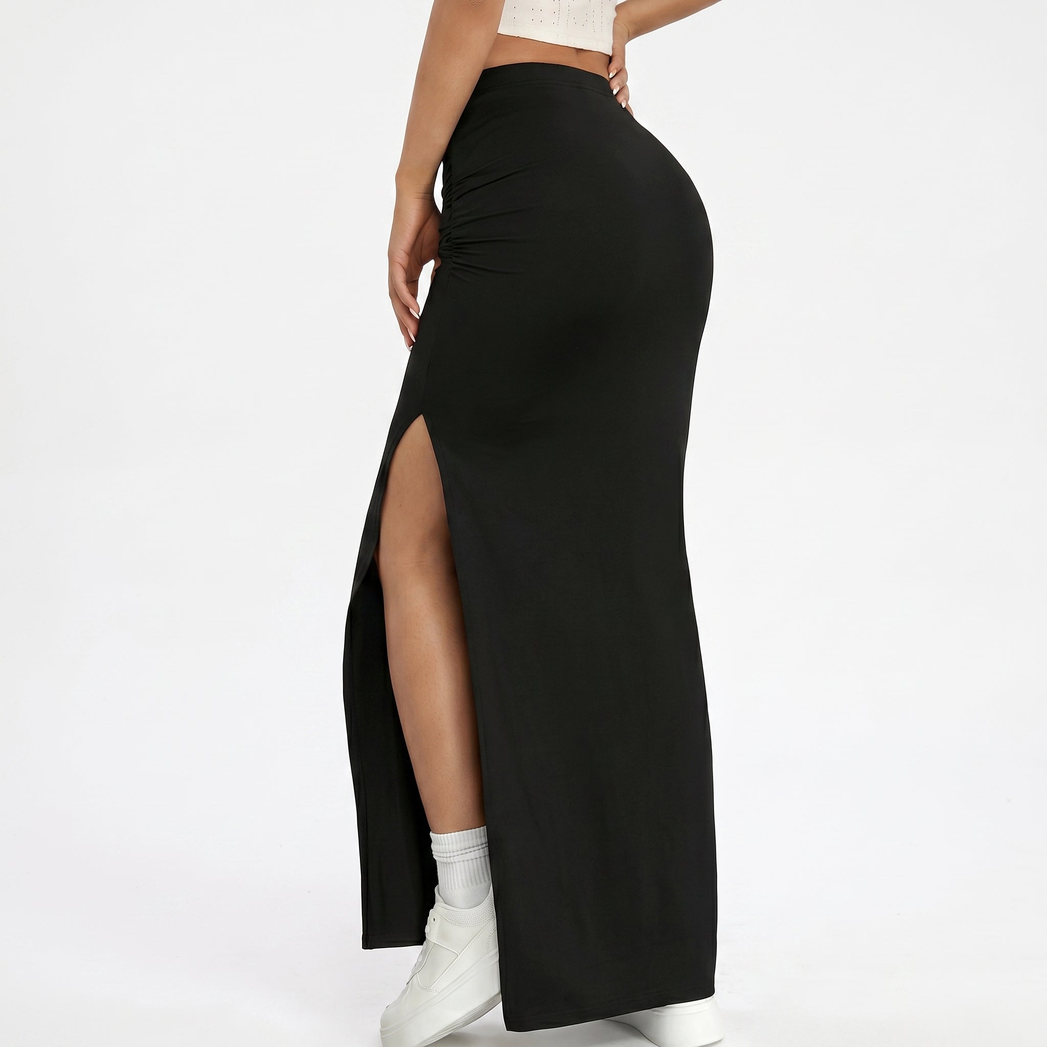 Falda Mónaco Ruched Maxi