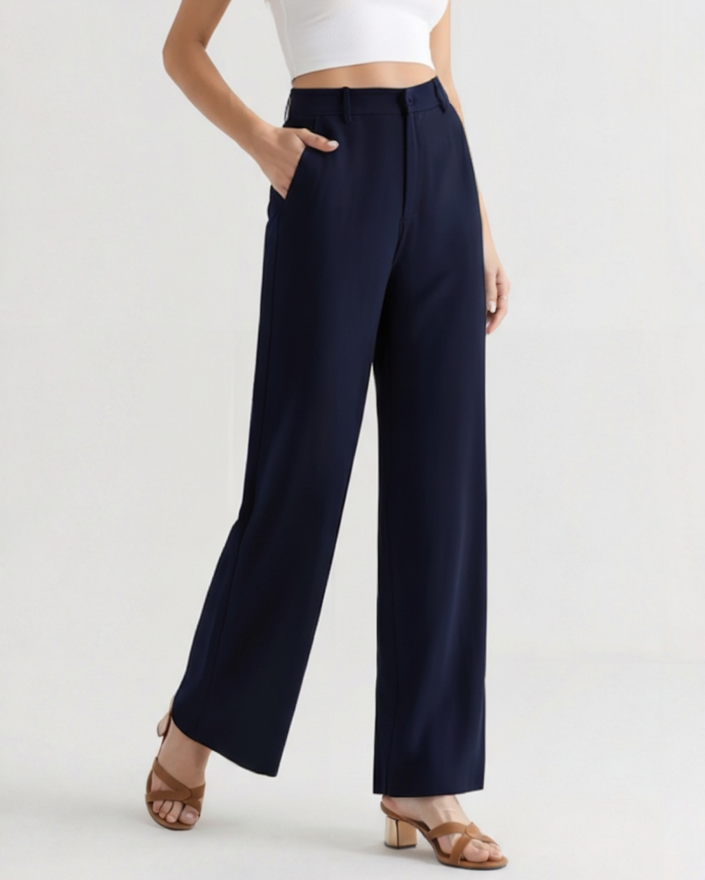 Valéria Élite Wide-Leg Trousers